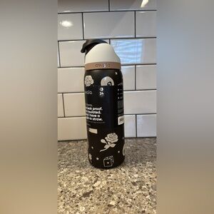 UO special edition! Owala Black and White Insulated Water Bottle “good luck”